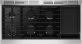 800 Series, Dual fuel freestanding range, 48'', Stainless steel