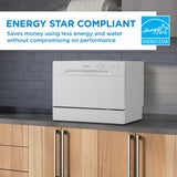 Danby 6 Place Setting Countertop Dishwasher in White