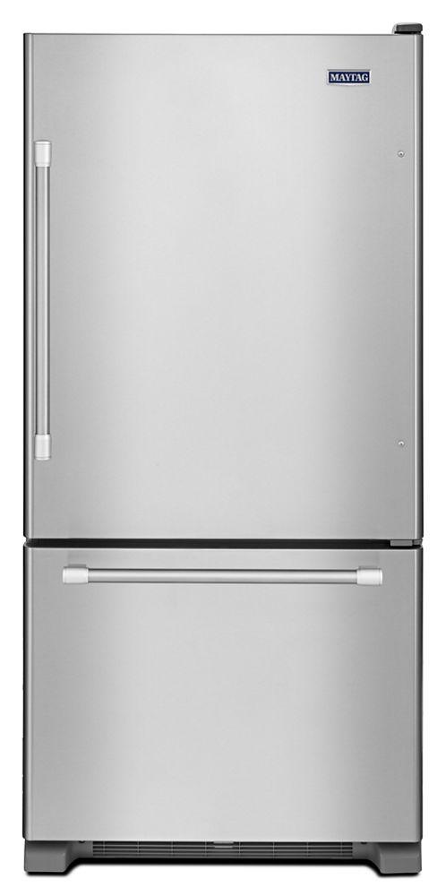 33-inch Wide Bottom Mount Refrigerator with Humidity-Controlled Crispers - 22 cu. ft.