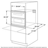 GE Profile™ 30" Built-In Twin Flex Convection Wall Oven