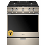 5.8 cu. ft. Smart Slide-in Gas Range with EZ-2-Lift™ Hinged Cast-Iron Grates