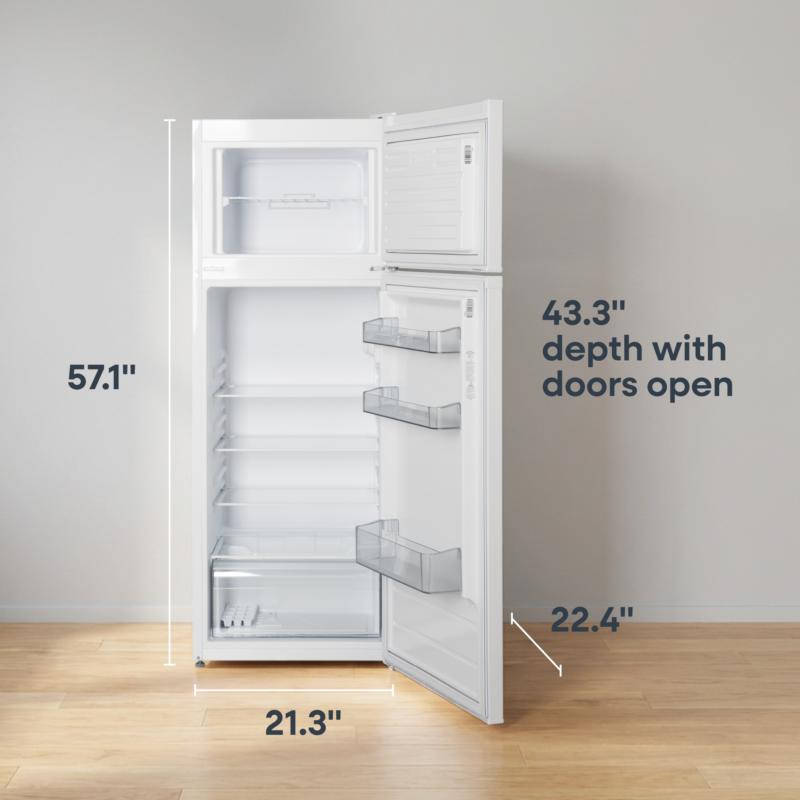 Element 21.3 in. 7.4 cu. ft. Compact Top Freezer Refrigerator - White