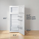 Element 21.3 in. 7.4 cu. ft. Compact Top Freezer Refrigerator - White