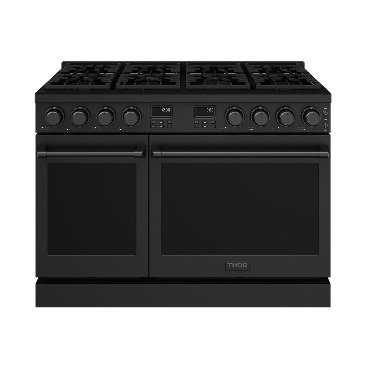 48 Inch Contemporary Professional Liquid Propane Range In Black