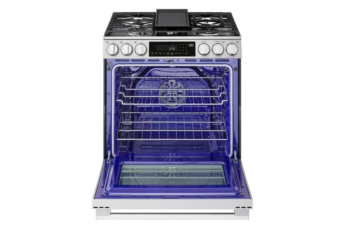 6.3 cu ft. Smart Gas Slide-In Range with InstaView®, ProBake Convection®, and Air Fry