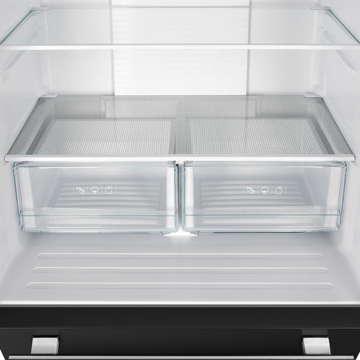 Forno Gallipoli Espresso 30-Inch Black French Door Refrigerator, Bottom Freezer, 17.5 Cu. Ft., No Frost, Ice Maker