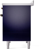 Nostalgie II 40 Inch Electric Freestanding Range in Blue with Bronze Trim