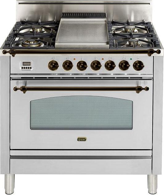 BRAVO36 36" Bravo Wall Mount Chimney Style Range Hood with 600 CFM, LED Lighting, in Stainless Steel