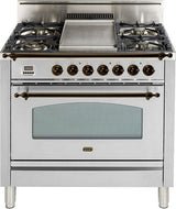 BRAVO36 36" Bravo Wall Mount Chimney Style Range Hood with 600 CFM, LED Lighting, in Stainless Steel