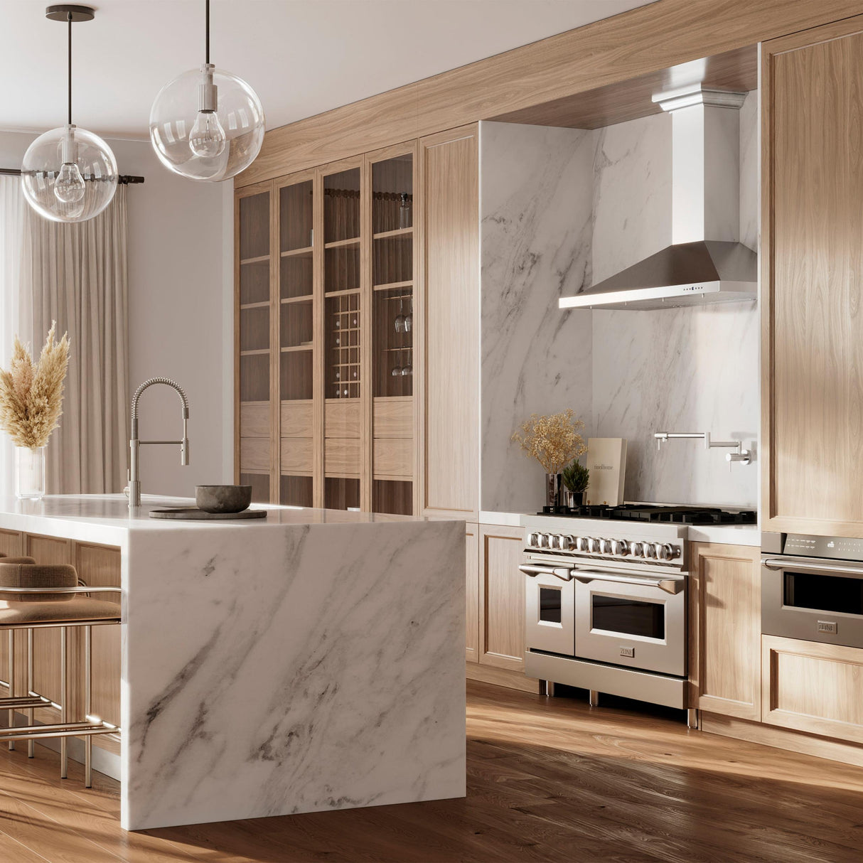 ZLINE Sierra Kitchen Faucet in Chrome (SRA-KF-CH)