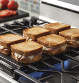 GE Profile™ Series 30" Free-Standing Gas Convection Range with Warming Drawer