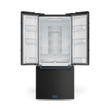 30 Inch 17.5 Cu Ft French Door Counter Depth Refrigerator With Ice Maker In Black/navy Blue  Gordon Ramsay Series