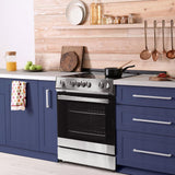 Danby 30 Slide in Smooth Top Electric Range with Knob Controls in Stainless Steel