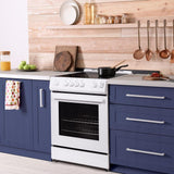 Danby 30 Slide in Smooth Top Electric Range with Knob Controls in White