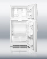 Full-sized frost-free refrigerator-freezer with deluxe interior