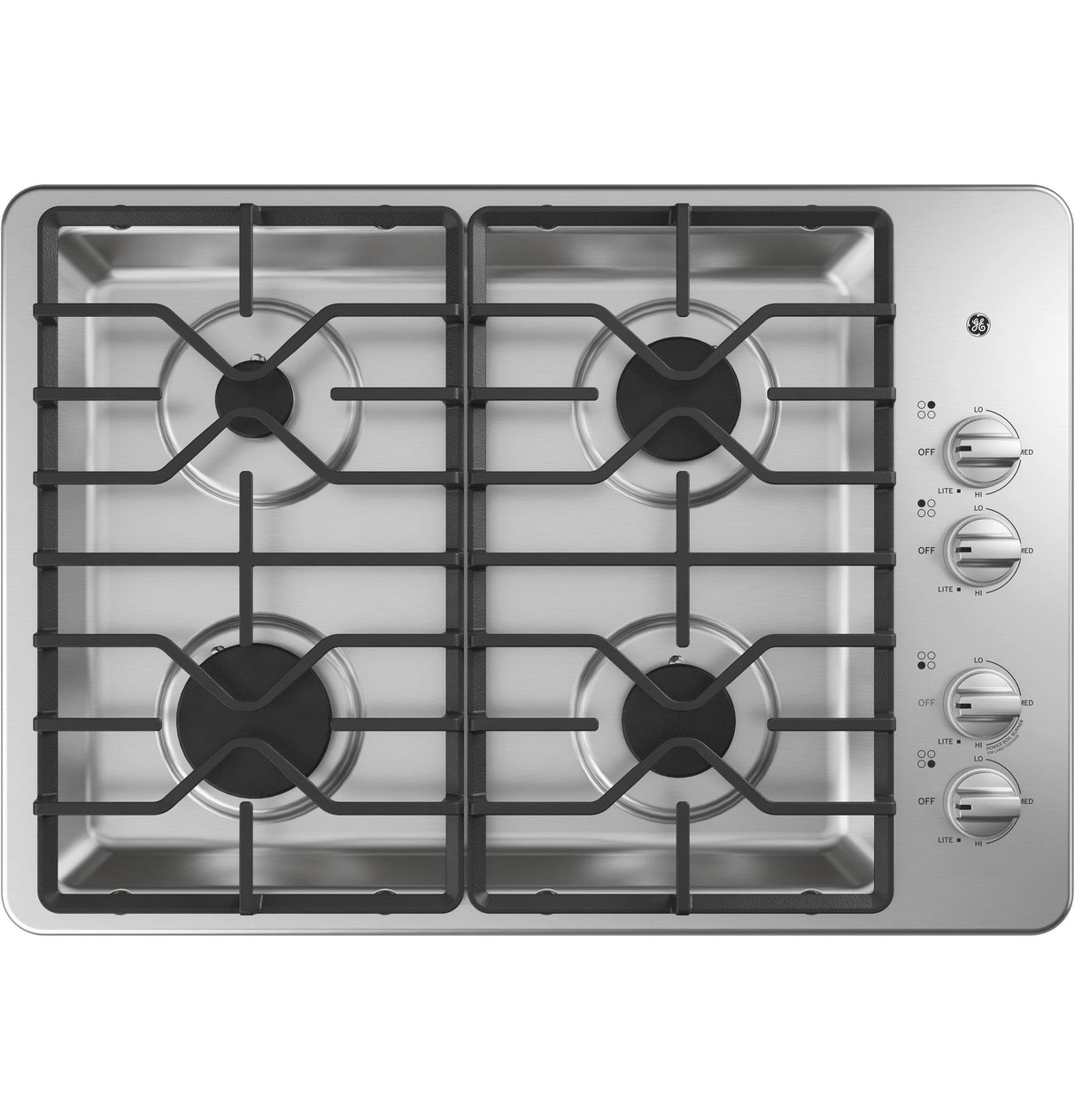 GE® 30" Built-In Gas Cooktop