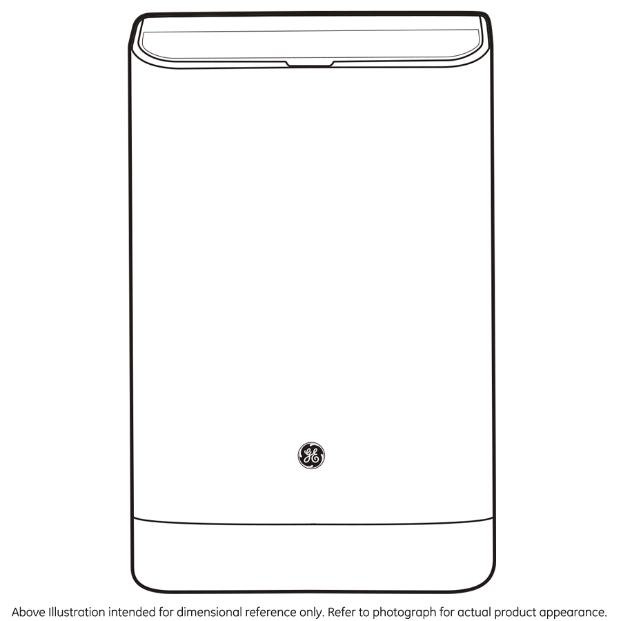GE® Portable Air Conditioner with Dehumidifier for Medium Rooms up to 350 sq. ft., 10,000 BTU (6,700 BTU SACC)