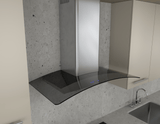Ravenna, Wall, 30", SS+Gray Glass, ACT, LED