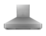 42" Chimney Wall Hood, Silver Stainless Steel