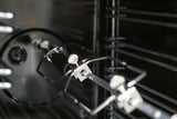 Nostalgie 48 Inch Dual Fuel Liquid Propane Freestanding Range in Stainless Steel with Brass Trim