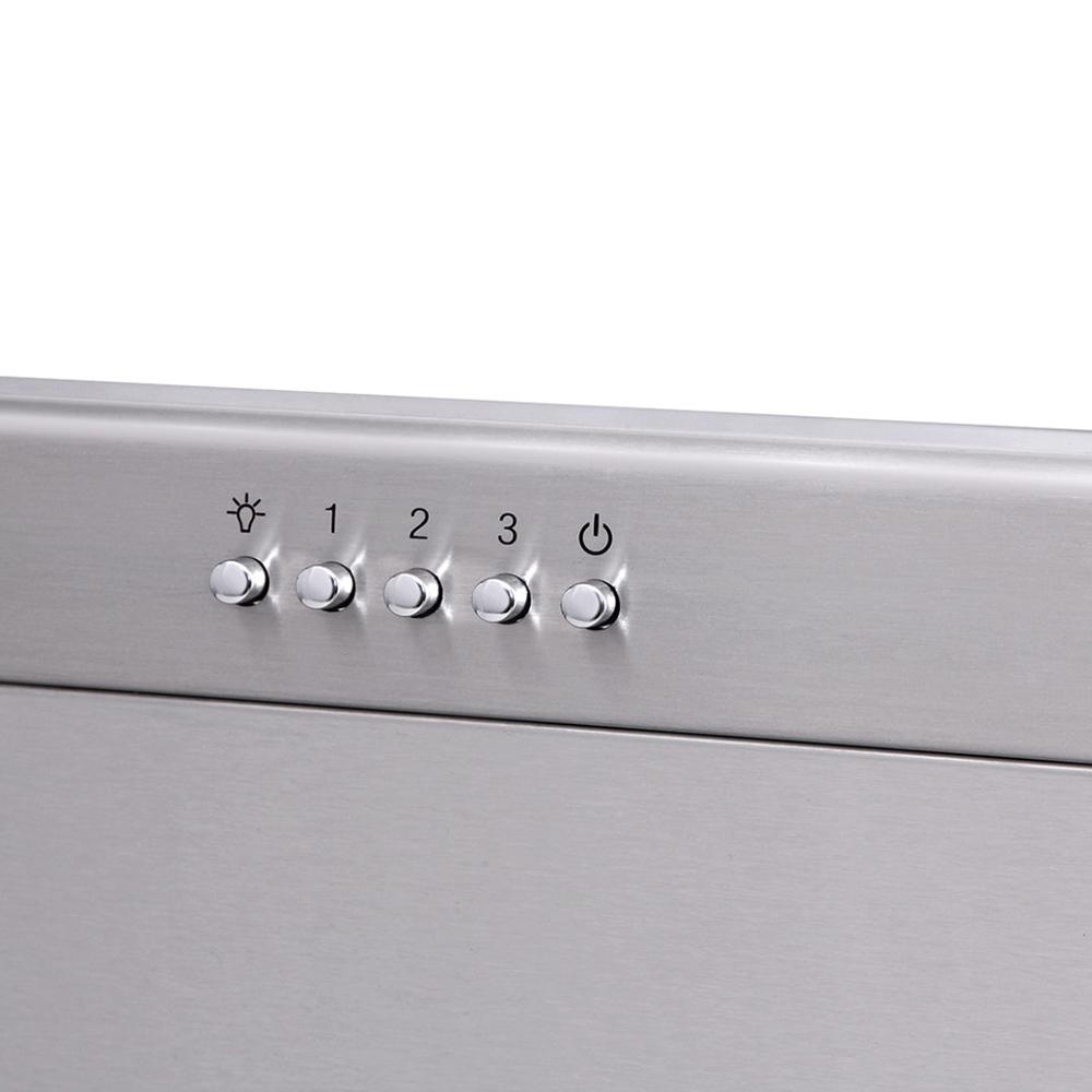 36 Inch Professional Range Hood, 16.5 Inches Tall In Stainless Steel (discontinued)
