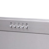 36 Inch Professional Range Hood, 16.5 Inches Tall In Stainless Steel (discontinued)