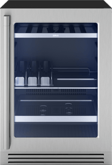 Presrv Pro Beverage Cooler, 24in Under Cabinet, SS+Glass, Reverse Door, 1 Zone