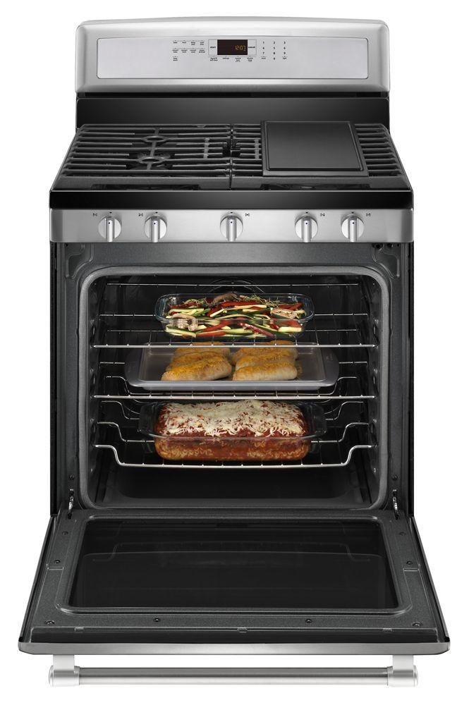 30-inch Wide Gas Range with Convection and Power Preheat - 5.8 cu. ft.