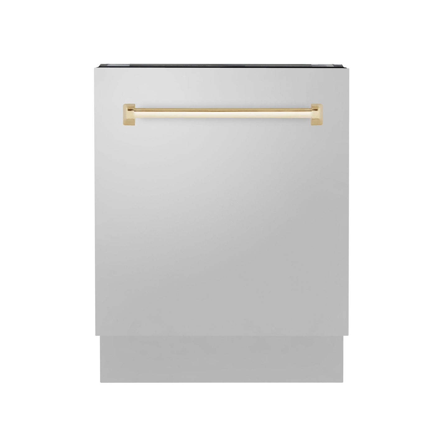 ZLINE Autograph Edition 24" 3rd Rack Top Control Tall Tub Dishwasher in Stainless Steel with Accent Handle, 51dBa (DWVZ-304-24) [Color: Gold]