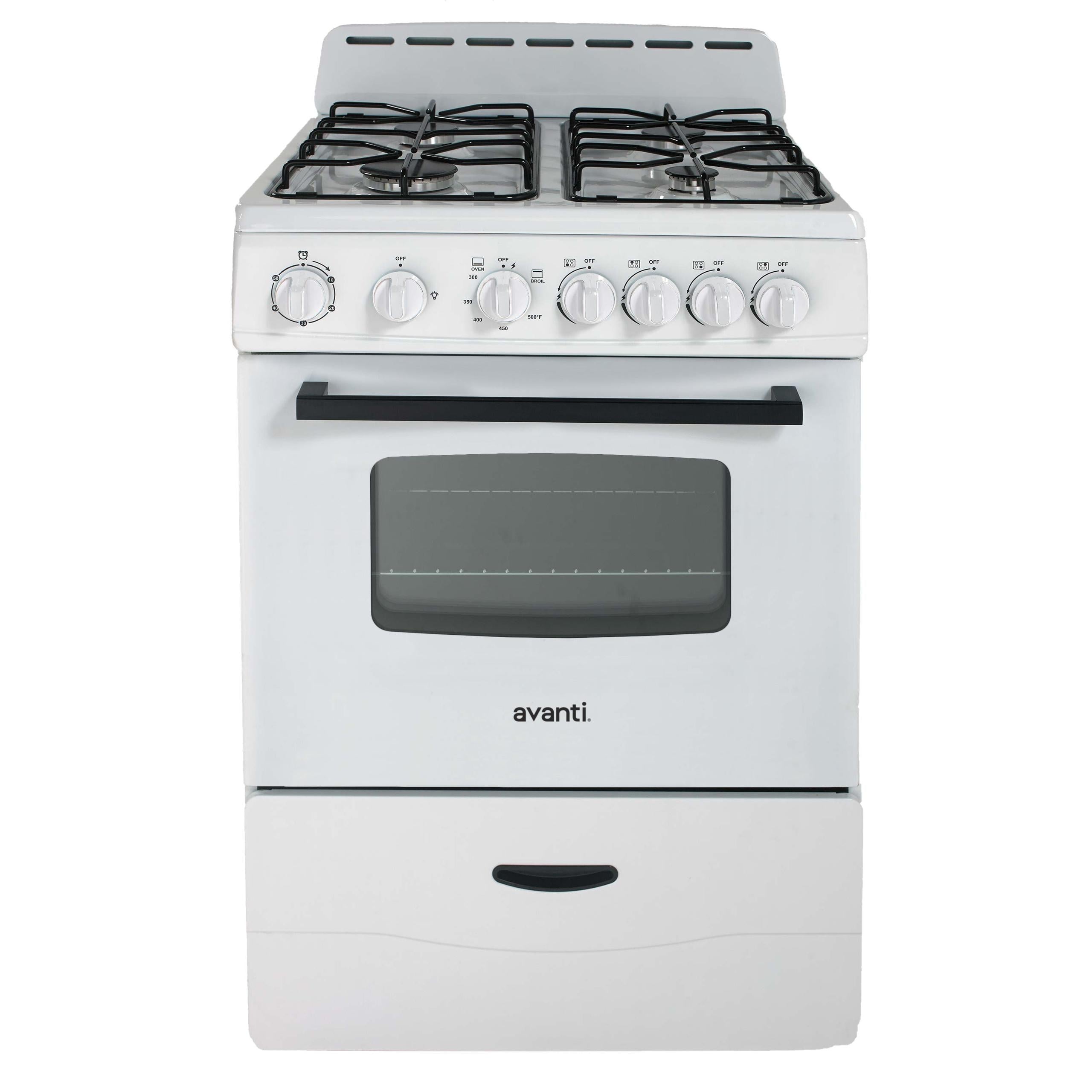 Avanti 24" Gas Range - White