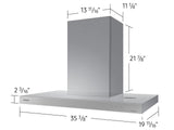 Bespoke Hood Low Noise  630 CFM  36" Width