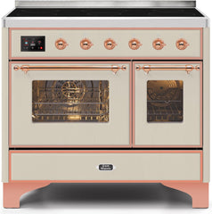 Majestic II 40 Inch Electric Freestanding Range in Antique White with Copper Trim