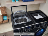 6.0 cu ft. Smart Washer with Flexwash in Black Stainless Steel