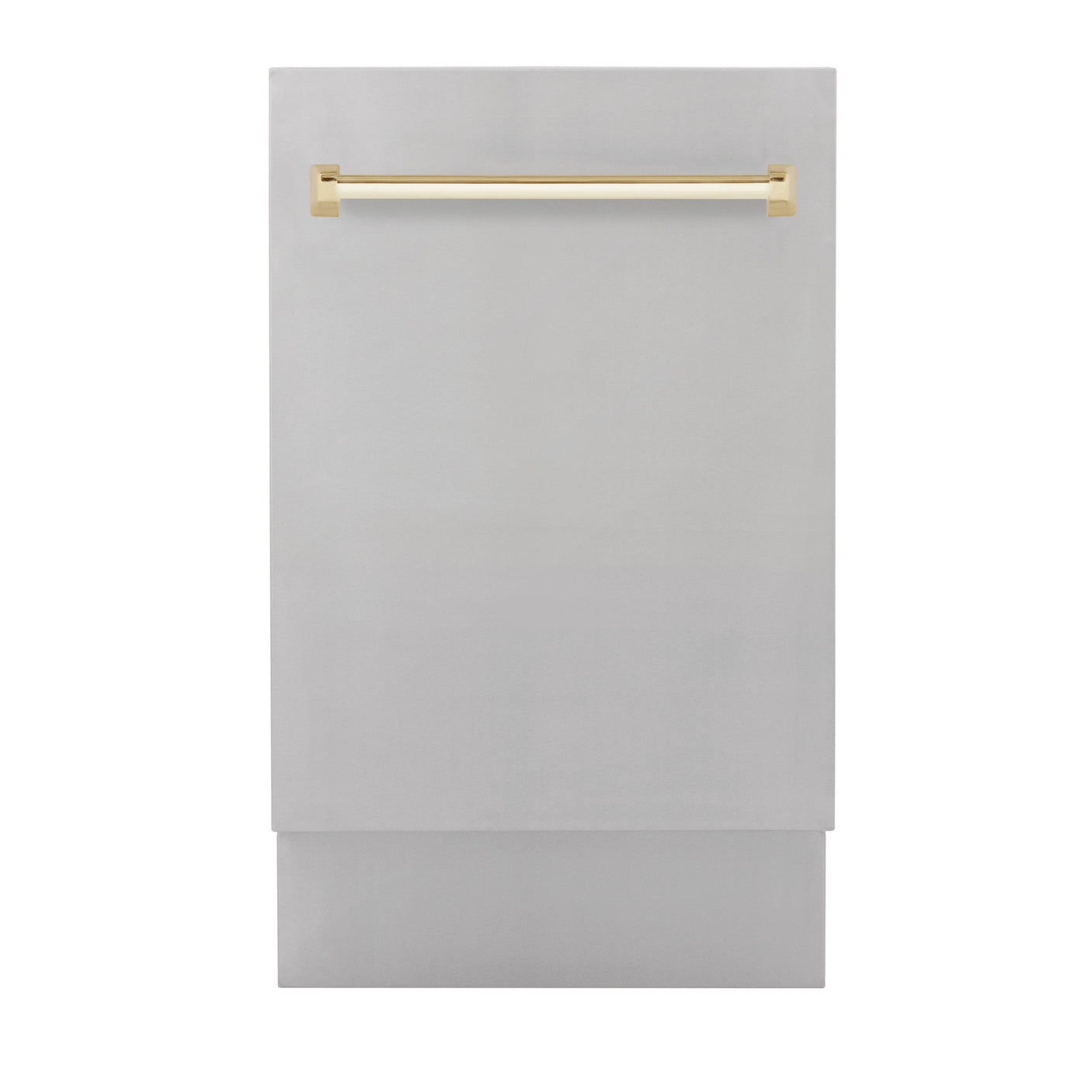 ZLINE Autograph Edition 18 Compact 3rd Rack Top Control Dishwasher in Stainless Steel with Accent Handle, 51dBa (DWVZ-304-18) [Color: Gold]