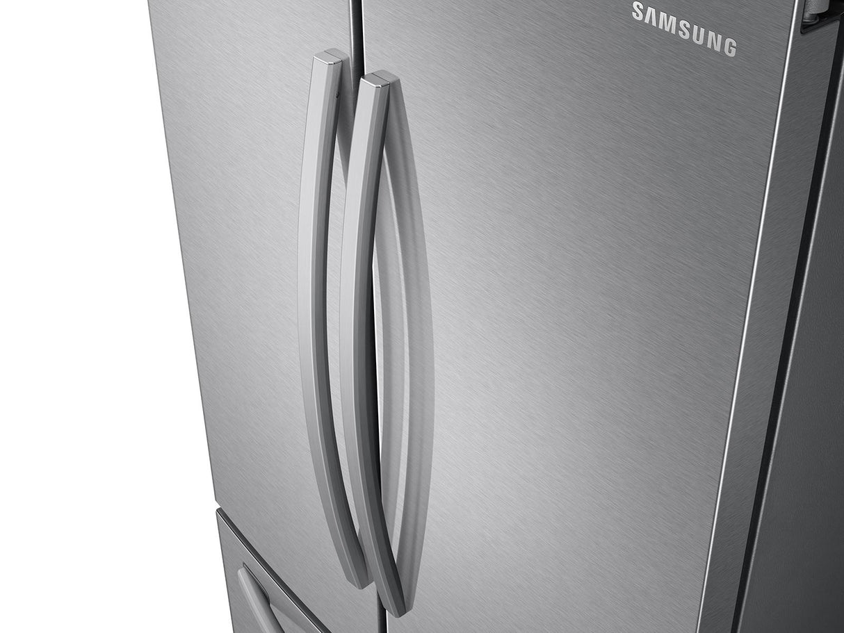 28 cu. ft. Large Capacity 3-Door French Door Refrigerator with AutoFill Water Pitcher in Stainless Steel