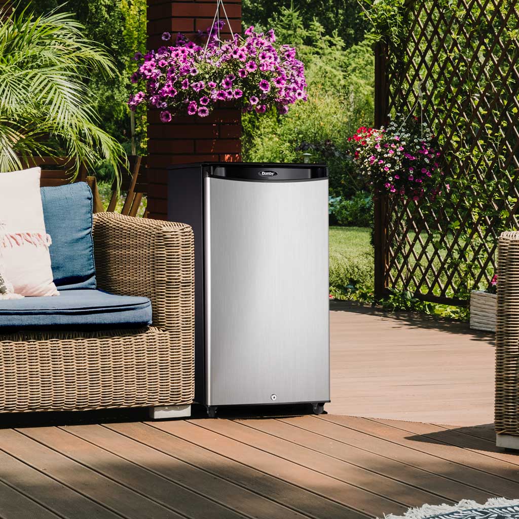 Danby 3.3 cu. ft. Outdoor Fridge in Stainless Steel