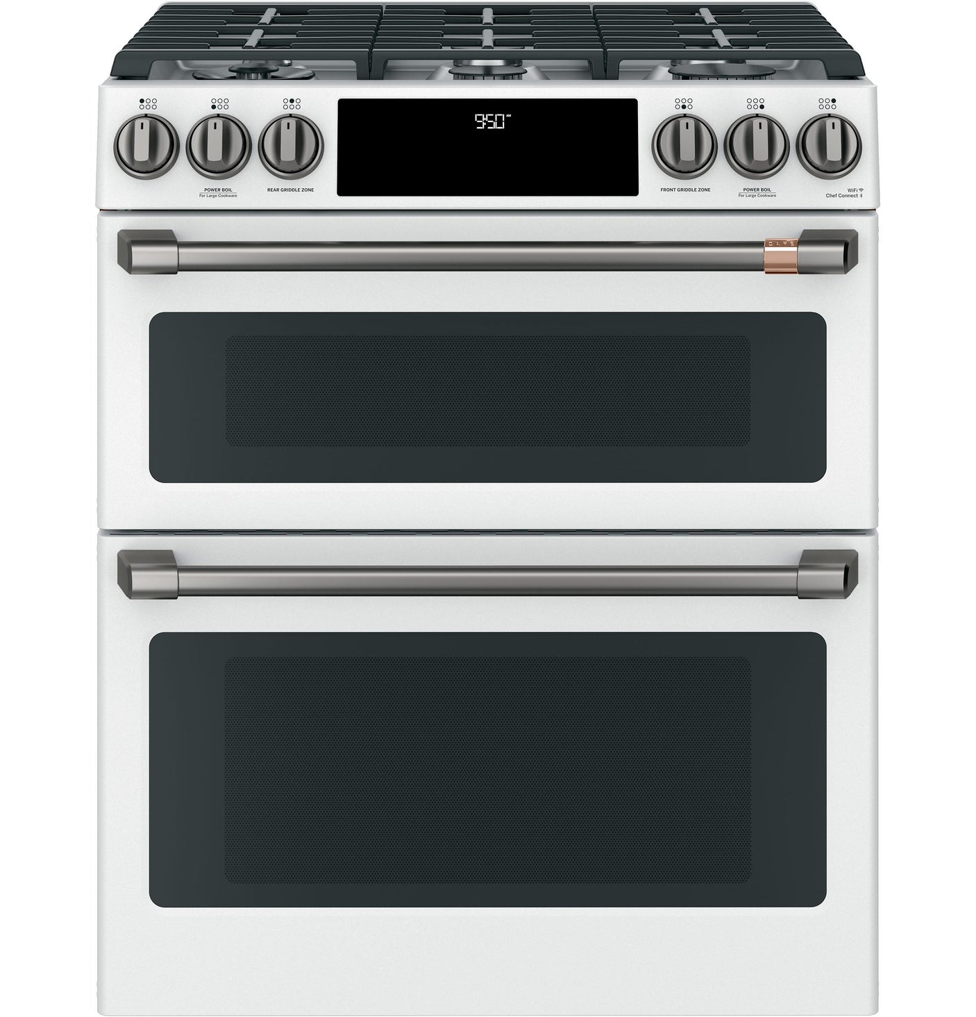 Café™ Front Control Gas Knobs and Handles - Brushed Black