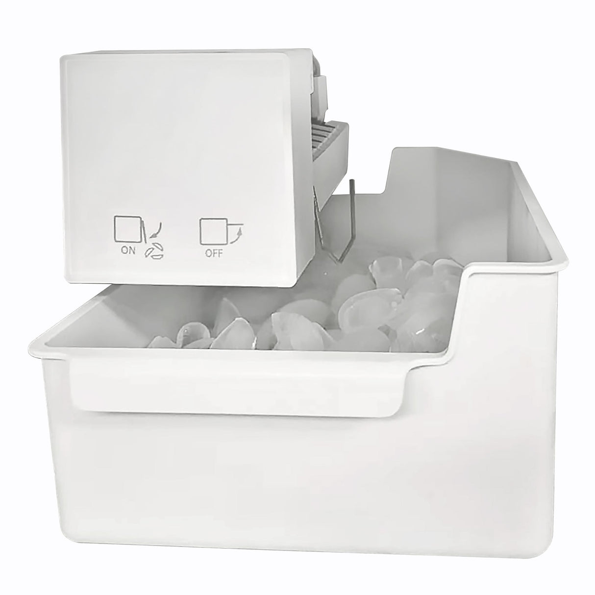 Avanti Automatic Ice Maker Kit, Space-Saving Design for AVFF146DLJ, AVFF18DLJ, AVFF21DLJ & AVFF24DLJ Refrigerators, 5.5 lbs. Daily Half-Moon Ice Production, Includes 11-lb. Storage Bin (AIMKSL1821)