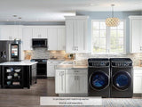 6.0 cu ft. Smart Washer with Flexwash in Black Stainless Steel