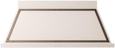 Nostalgie 60 Inch Antique White Wall Mount Convertible Range Hood