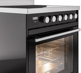 Professional Plus II 30 Inch Electric Freestanding Range in Glossy Black with Trim