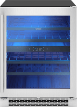 Brisas Wine Cooler, 24in UC, SS+Glass,2Z, ADA