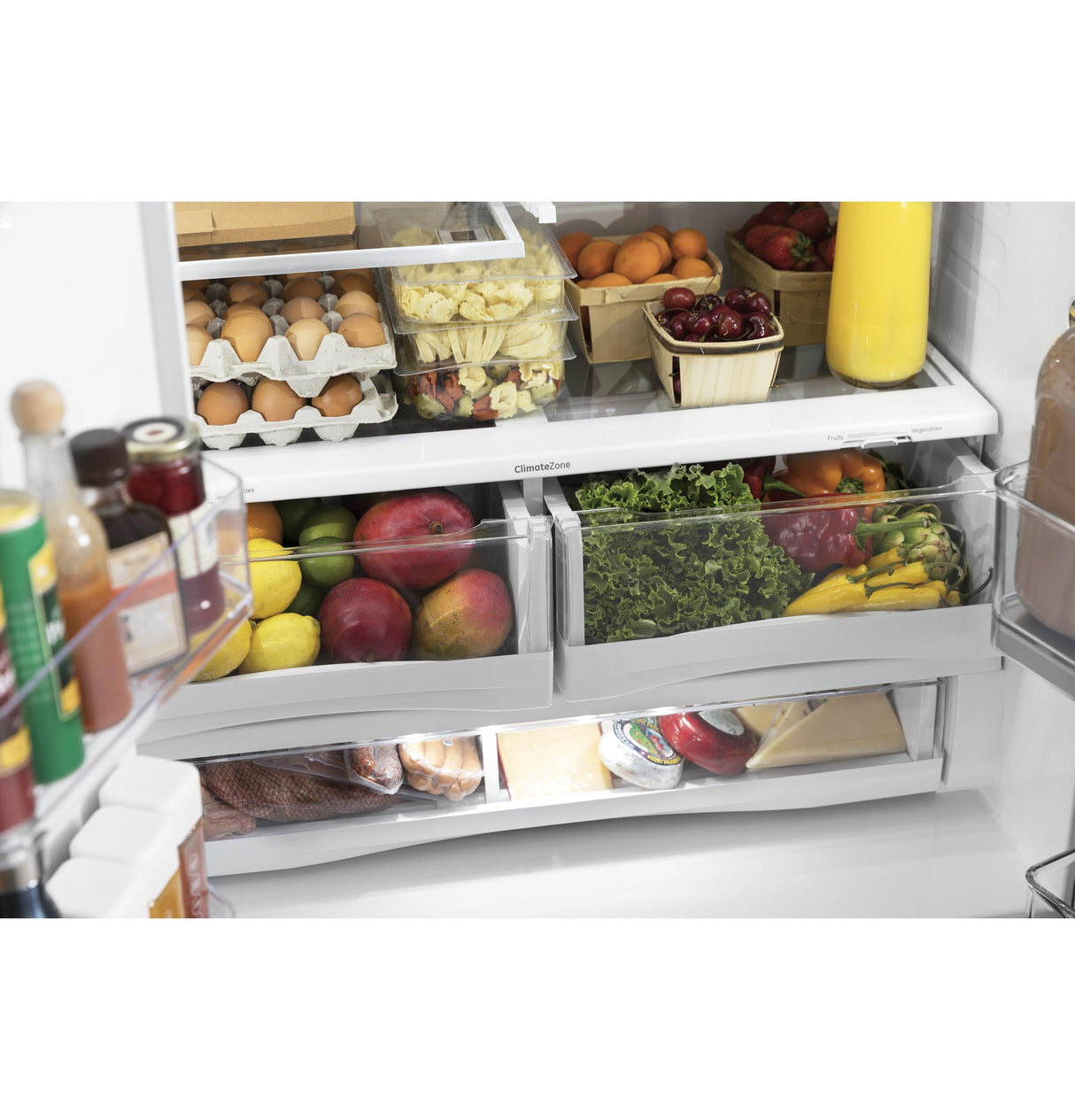 GE Profile™ Series 22.1 Cu. Ft. Counter-Depth French-Door Refrigerator with Door In Door and Hands-Free AutoFill