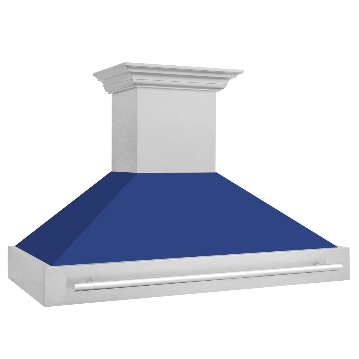 ZLINE 48 in. DuraSnow Stainless Steel Range Hood with Colored Shell Options (8654SNX-48) [Color: Blue Matte]