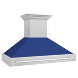 ZLINE 48 in. DuraSnow Stainless Steel Range Hood with Colored Shell Options (8654SNX-48) [Color: Blue Matte]