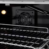 ZLINE 36 in. 5.2 cu. ft. 6 Burner Gas Range with Convection Gas Oven in Stainless Steel with White Matte Door (SGR-WM-36)