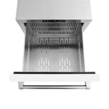 ZLINE 24 in. Touchstone 168 Can Outdoor-Rated Dual Refrigerator Drawer with White Matte Doors (RDSO-WM-24)