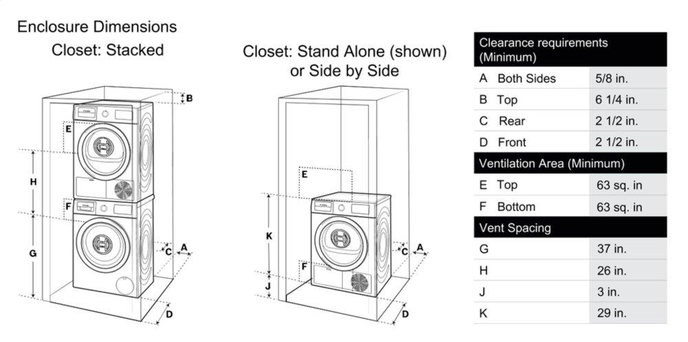 800 Series Cond. Dryer - 208/240V, Cap. 4.0 cu.ft., 15 Cyc.,63 dBA, SS Drum, Chr. Rev./Door Int. Light, ENERGY STAR
