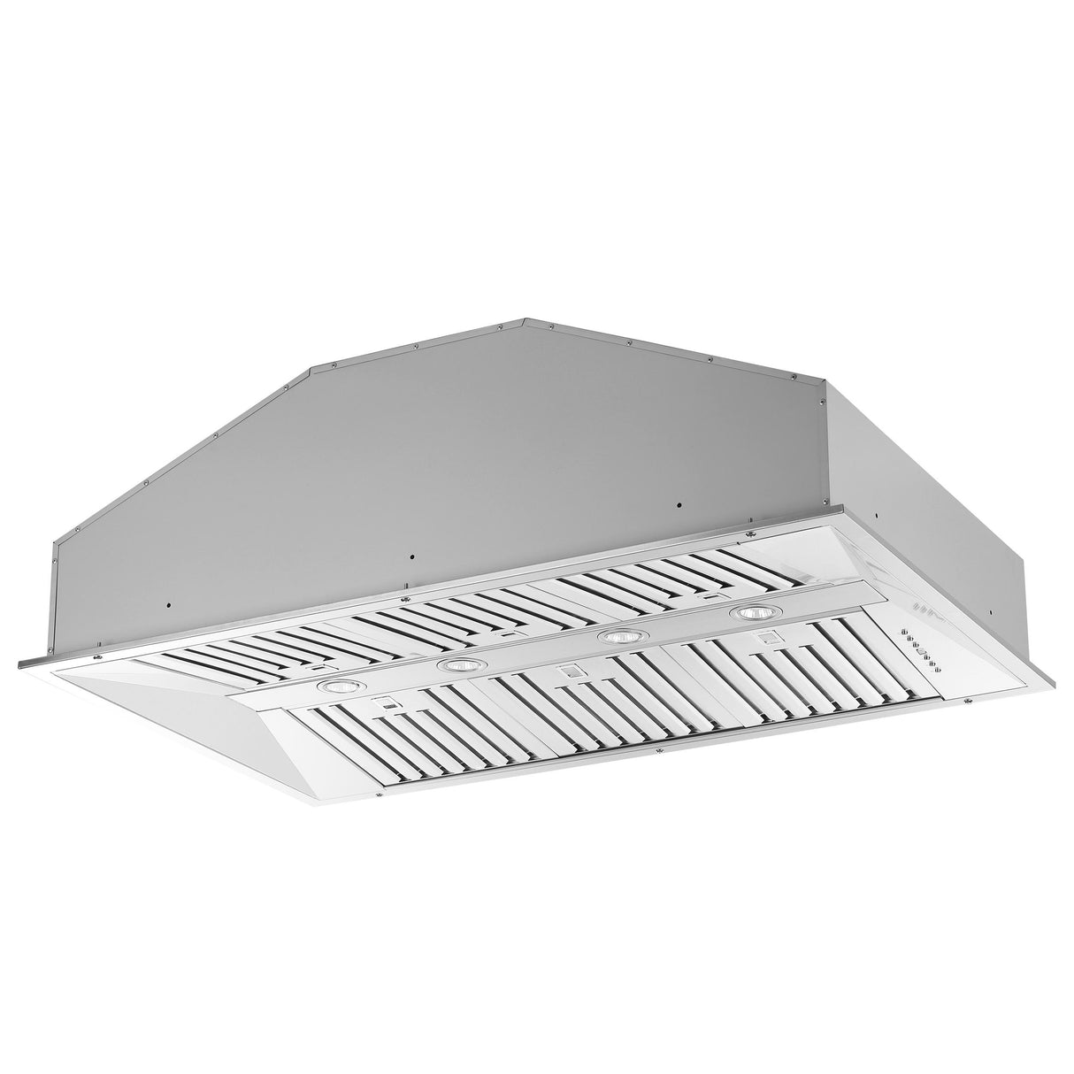 Forno Altilia 48-Inch Insert Range Hood, Stainless Steel, LED Lighting, Baffle Filters