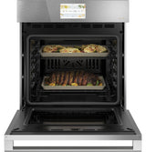 Café™ 27" Smart Single Wall Oven with Convection in Platinum Glass